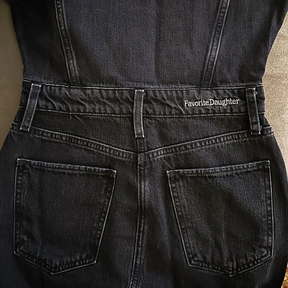 Favorite Daughter the City Long Sleeve Denim Jean Dress in Size 25 - Picture 7 of 8